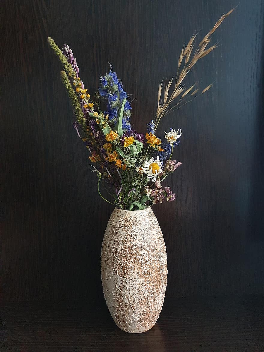 vas, buket, bunga-bunga, bunga, karangan bunga