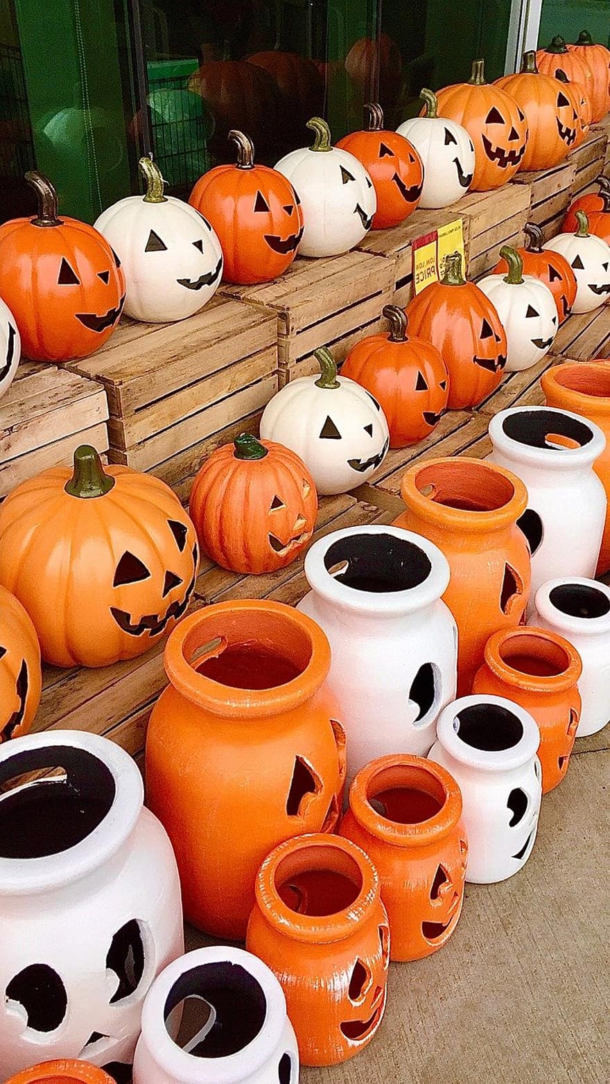 Halloween, Jack O' Lanternes, pots d'halloween