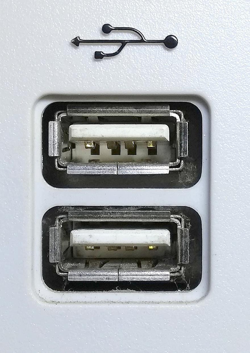 USB, Usb Type-a, компьютер, технология, универсальная последовательная шина, электроника, соединители, порты, электричество, крупный план, источник питания