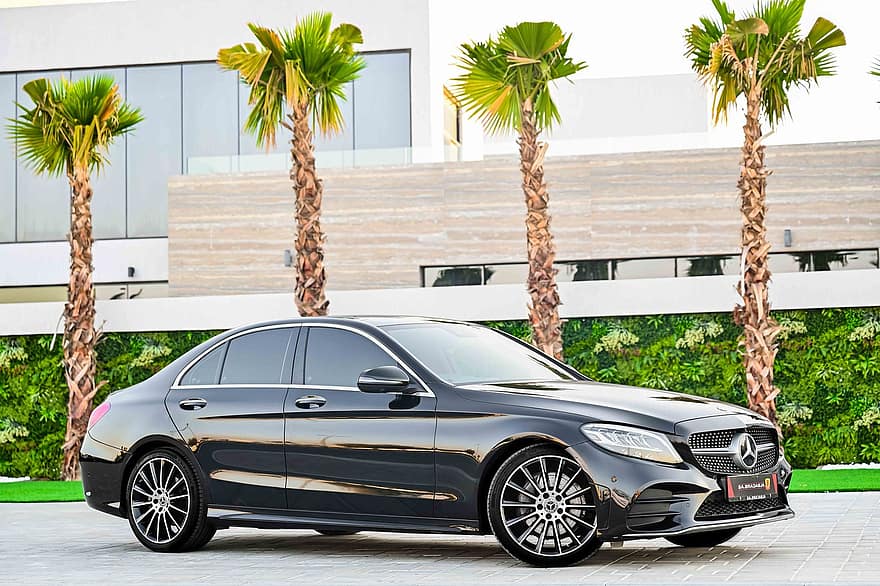 Mercedes-Benz C200, auto, ajoneuvo, Mercedes-Benz, C-luokan, loistoauto, autojen, Alba autot, Dubai