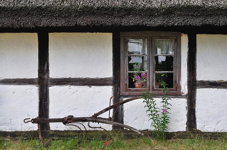 Window, House, Village, Cottage, History, Architecture, Half-timbered, Village Hut, Old Architecture, Open Air Museum, old