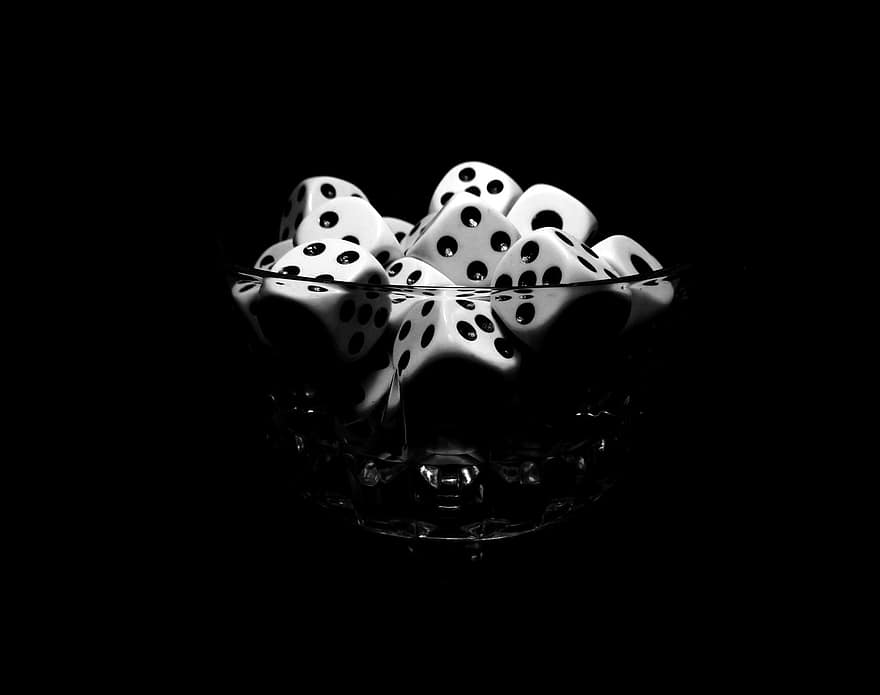 Dice, Bowl, Game, Bet, Chance, Dots, Numbers, Entertainment