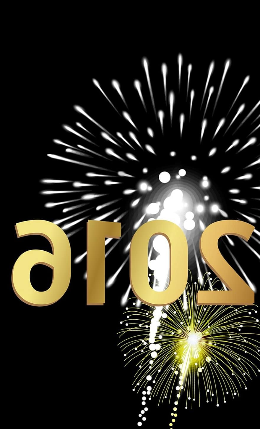 Oudjaarsavond, nieuwjaarsdag, Sylvester, vuurwerk, jaarrekeningen, raket, aantal, feest, regen vonken, nieuw jaar 2016, goud