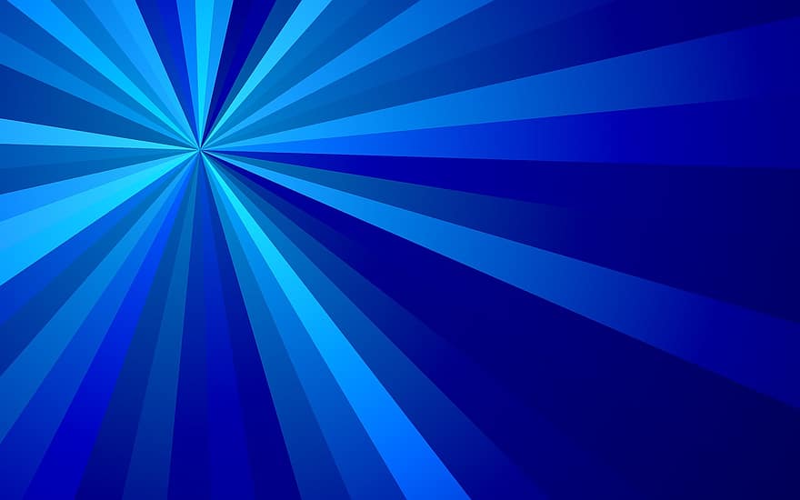 Blue, Rays, Abstract