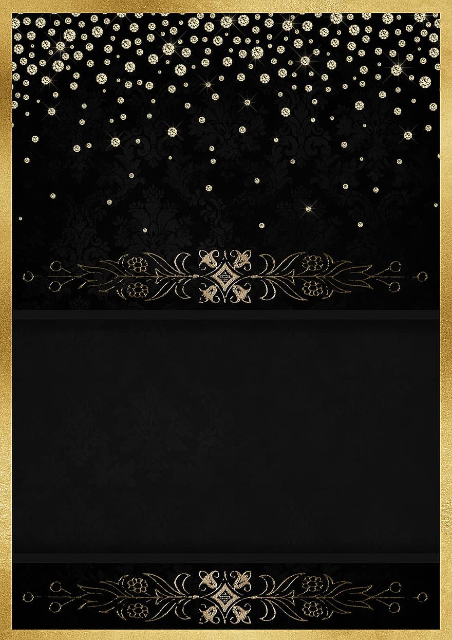 изображение на заднем плане, бриллианты, золото, Рамка, цветочный, черный, состав, текстура, золотая текстура, фон, скрапбукинга