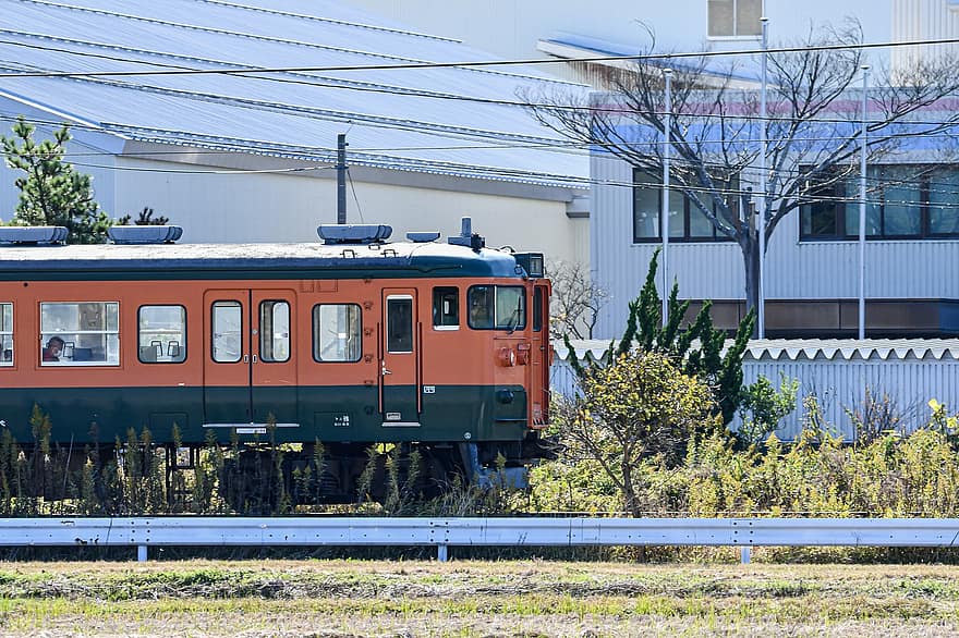 trein, vervoer, spoorweg, openbaar vervoer, Japan, landschap