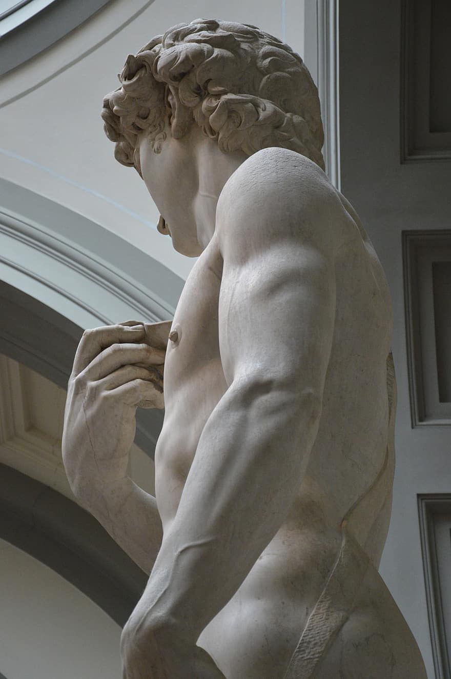Statue Of David, David, Michelangelo, Statue, Sculpture, Marble, Art, Italy, Florence, naked, men
