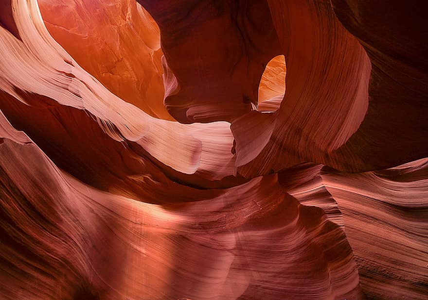 каньон от антилопи, пейзаж, скални образувания, туристическа атракция, Аризона, навахо, светлина, пещера, югозапад, каньон, САЩ