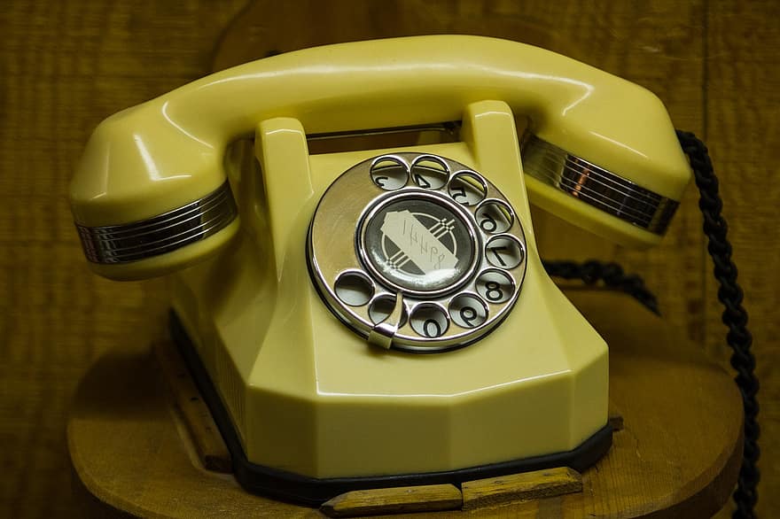 Oppringt telefon, telefon, slå, antikk, gammel, aldrende, anrop, ta kontakt med, kommunikasjon, klassiker, årgang