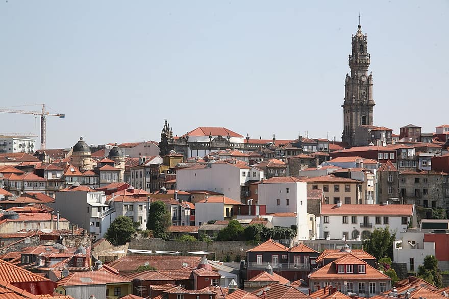 Португалия, город, городской, здания, архитектура, крыша, городской пейзаж, известное место, экстерьер здания, культуры, черепица