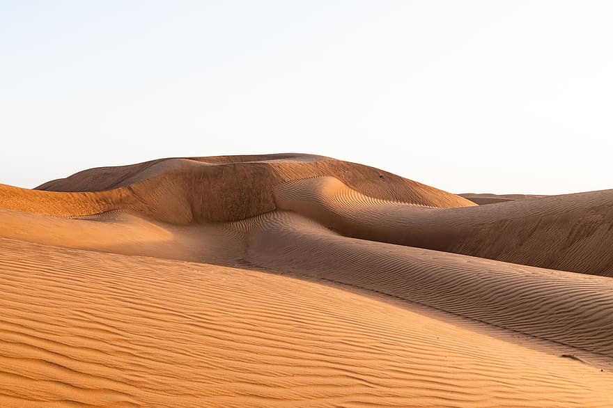 Landscape, Dunes, Desert, Sand Dunes, Destination, Scenery, Muscat