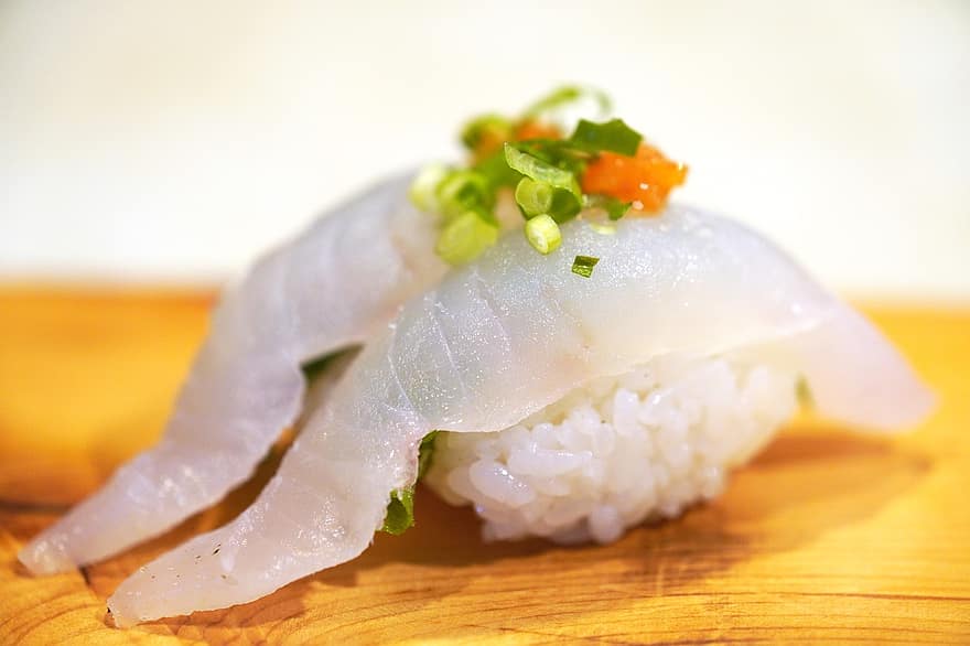 sushi, fad, japansk mad, mad, fisk, fisk og skaldyr, gourmet, rødspætte, gastronomi, køkken, frisk