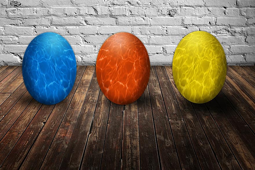 Paskah, Telur Paskah, penuh warna
