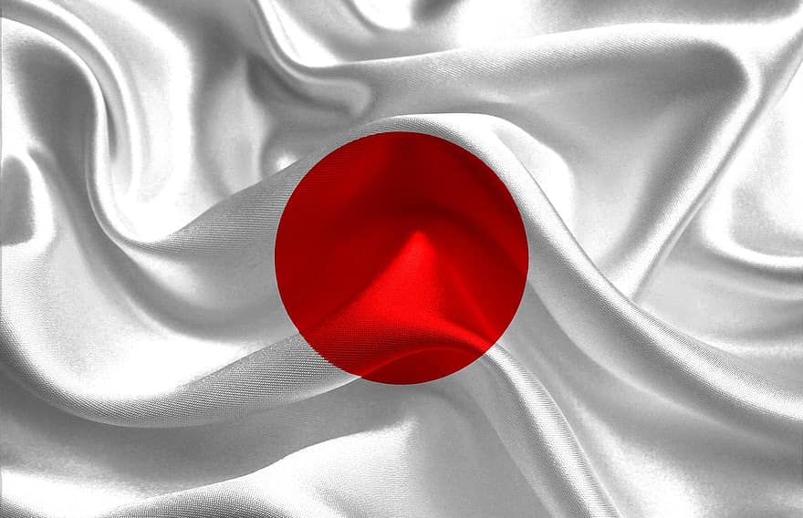 Japani, lippu, kansakunta, maa, kansallinen, nouseva aurinko, punainen, valkoinen, japanilainen lippu, Japanin lippu, NIPON