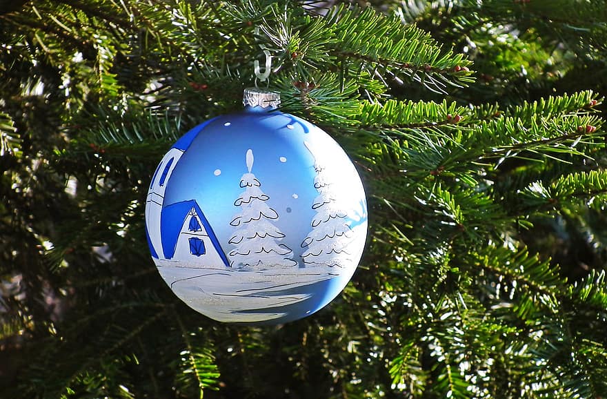 Boże Narodzenie, bombka, drzewko świąteczne, cacko, bombka świąteczna, ornament, świąteczne dekoracje, świąteczny wystrój, wakacje, grudzień, dekoracyjny