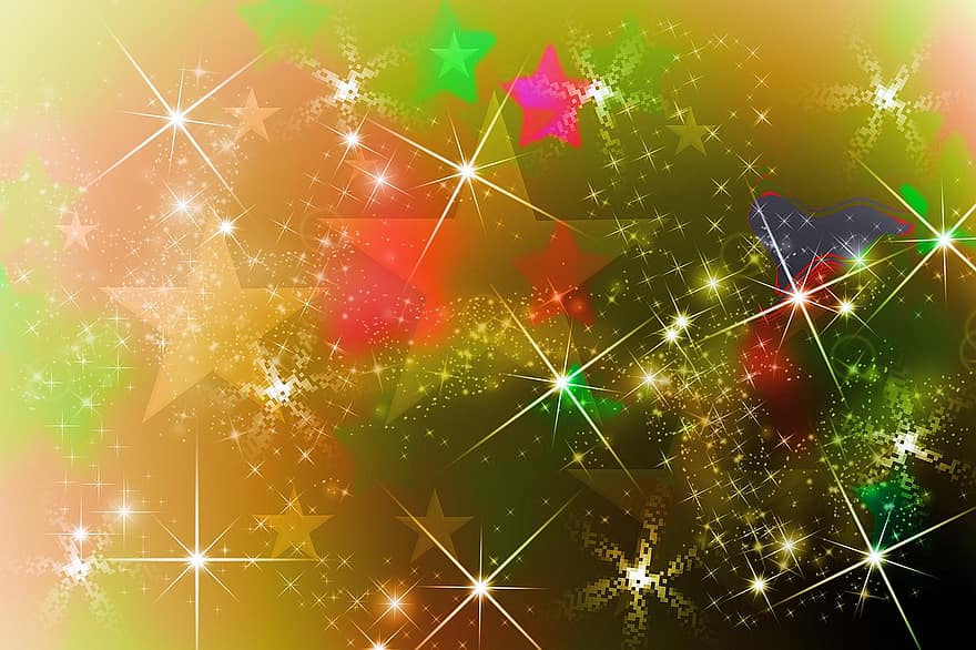 estrella, Nadal, imatge de fons, vermell, advent, llums, decoració de Nadal, poinsettia, hora de nadal, fons