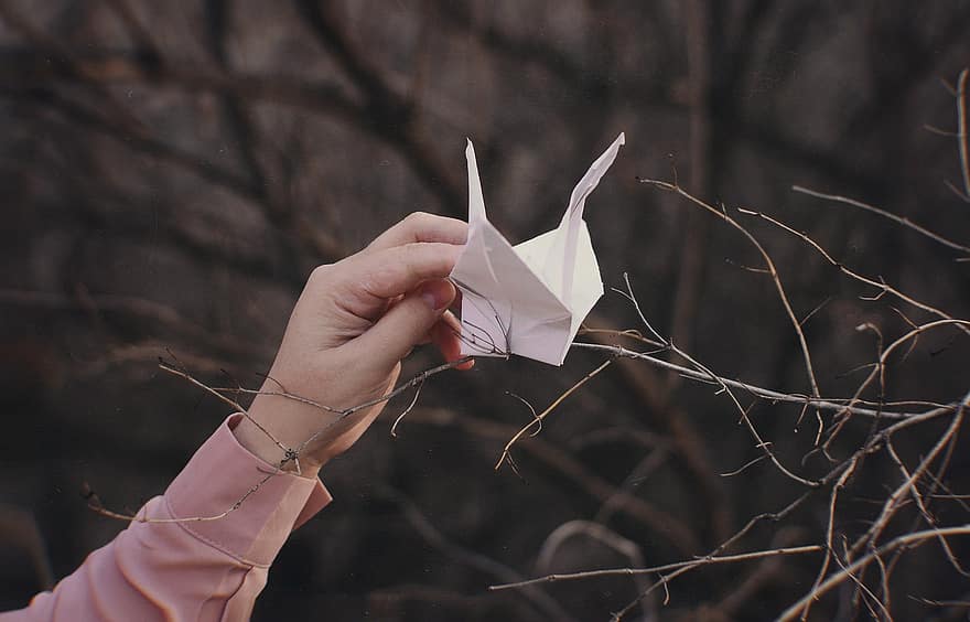 konst, natur, origami, papper