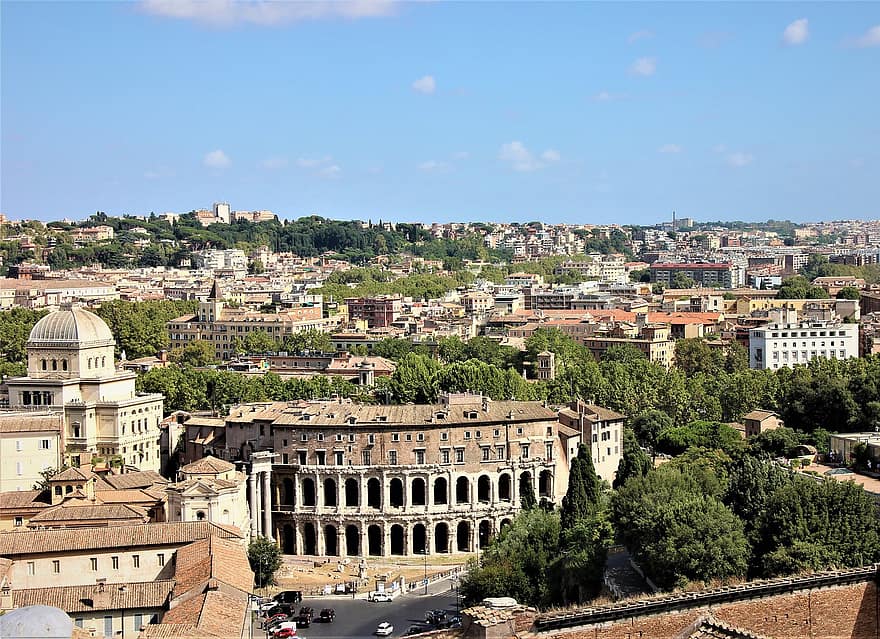 Colosseum, amfi, monumental, arkitektur, eldgammel, historisk, berømt, italiensk, turisme, Europa