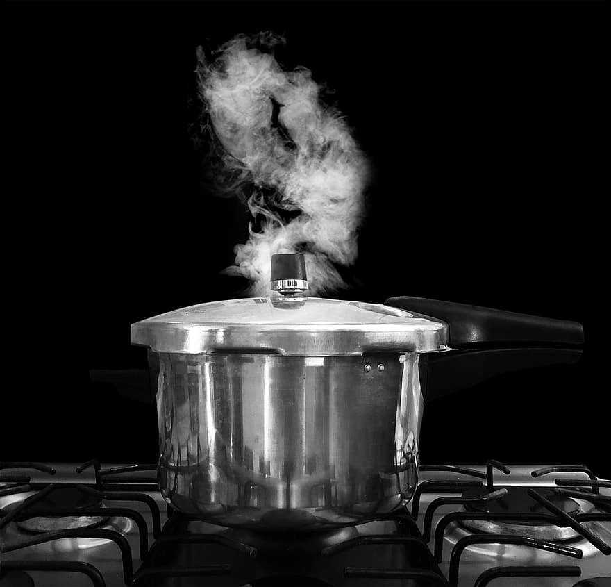 Express Pot, nồi áp suất, Nồi nấu nhanh, ngọn lửa, nhiệt, nhiệt độ, hơi nước, hiện tượng tự nhiên, bếp, nấu nướng, Thép