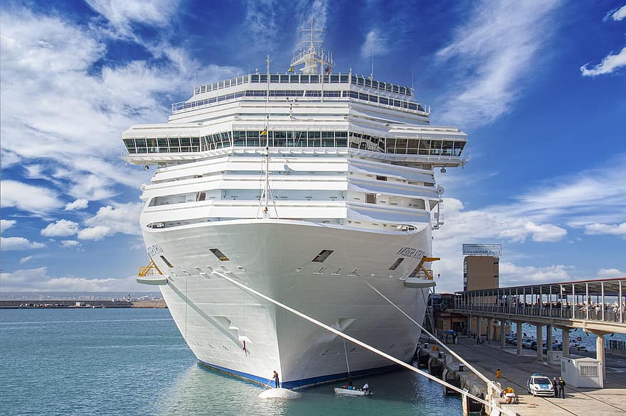 hamn, kryssning, fartyg, kryssningsfartyg, passagerar skepp, frakt, kryssning semester, pir, Costa Cruises, costa, Semester