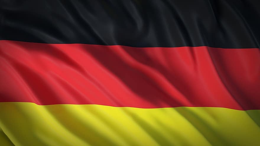 フラグドイツ、旗、ドイツの旗、ドイツ、ヨーロッパ