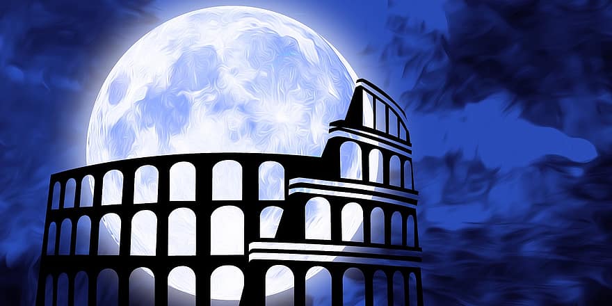 Колизей, Рим, Италия, старый, архитектура, арена, туризм, строительство, Европа, ориентир, памятник