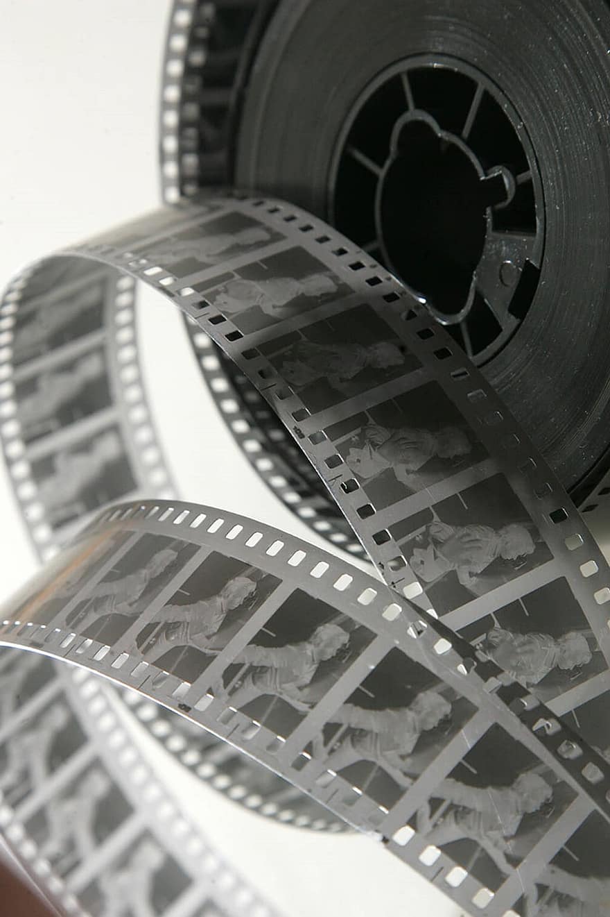 Filmbestand, Film, Kino, Spielfilm, analog, Negativ, retro, alt, Jahrgang