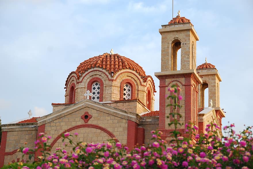 kyrka, kupol, katedral, byggnad, arkitektur, cypern, sakral arkitektur
