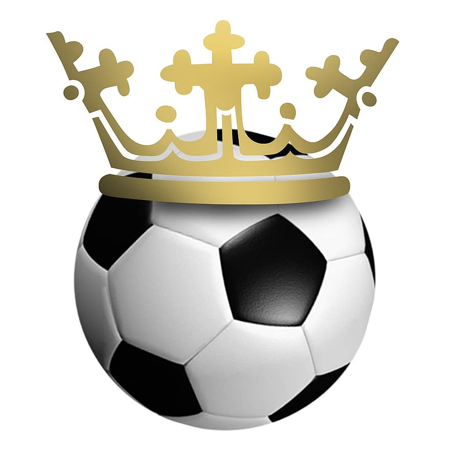 kruunu, jalkapallo, maailmancup, maailman mestaruus, jalkapallo-ottelu, Urheilu, pallo, musta, valkoinen