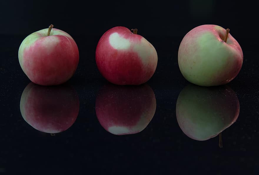æbler, stilleben, frugt, frisk, øko, høst, sund og rask, mad, naturlig, dekoration