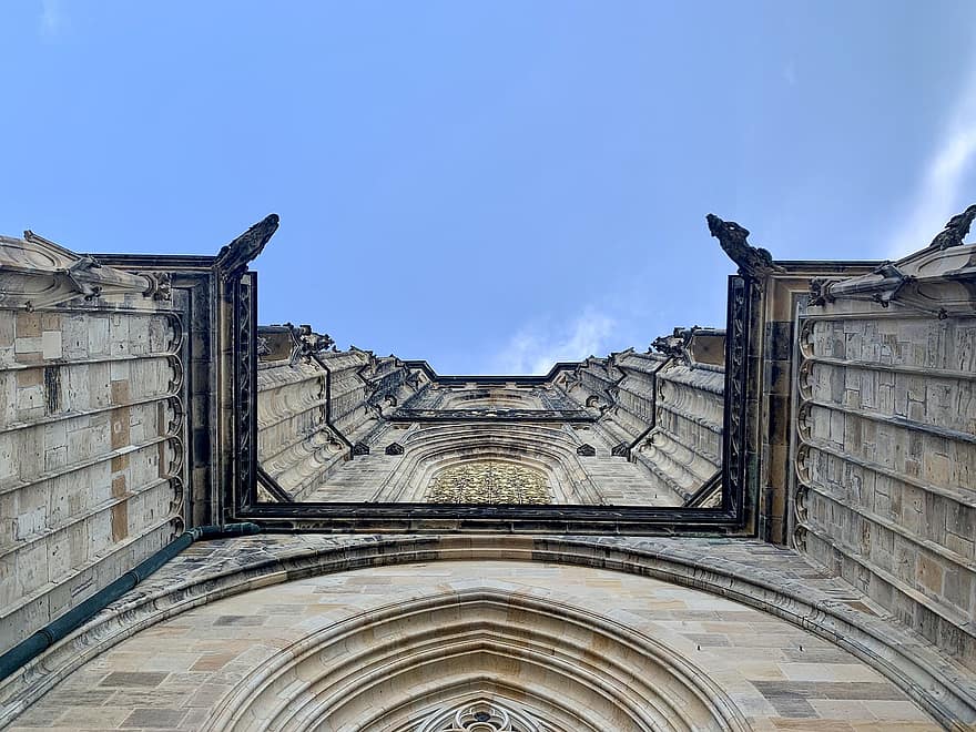 katedral, tinning, bygning, St. Vitus katedral, praha, arkitektur, historisk, sightseeing, Praha