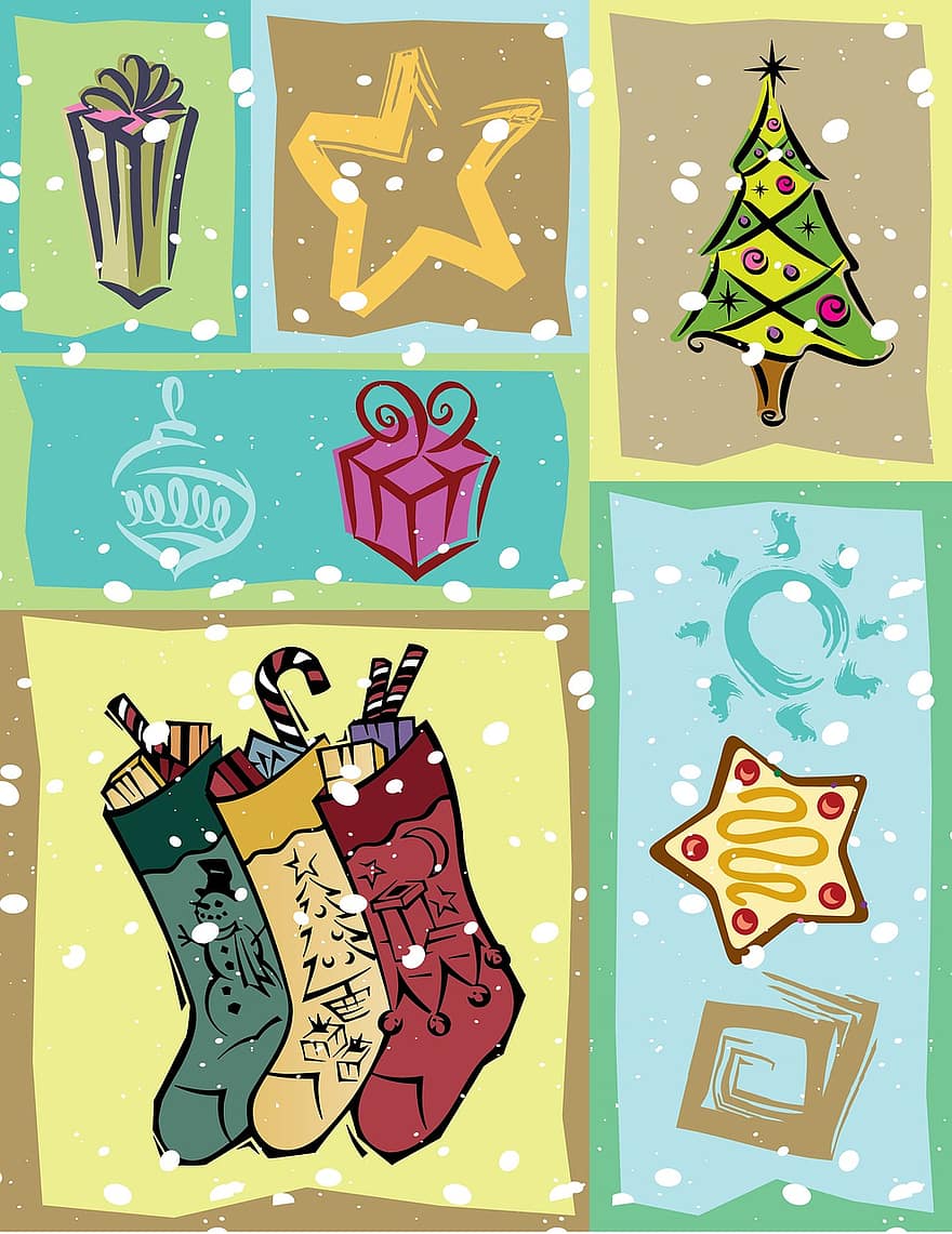 Noël, carte, conception, carte de Noël, vacances, saison de Noël, Célébration de Noël, saison, fond de noël, carte postale, Carte postale de Noël