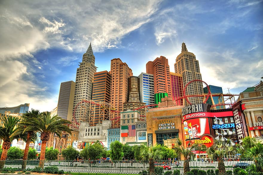 Förenta staterna, Las Vegas Strip, turist attraktion, Las Vegas, arkitektur, byggnader, kasino, stad