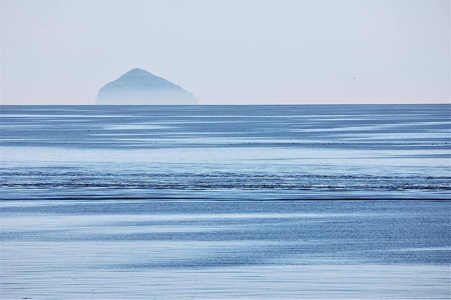 Nord, hav, øy, blå, vann, isle arran, Skottland, Firth Of Clyde, rolig, vulkan, granitt