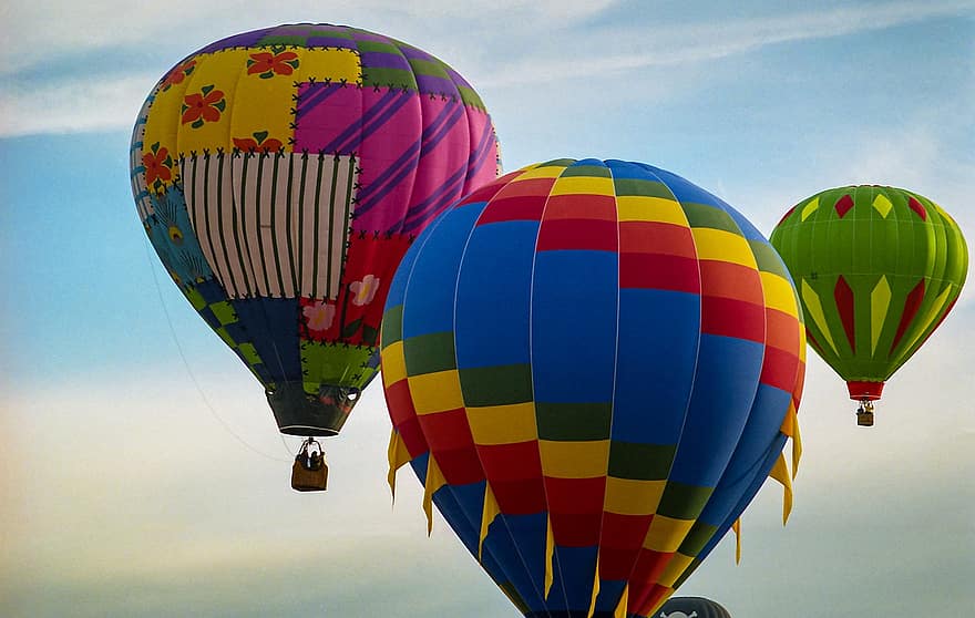 varmluftballon, eventyr, rejse, flyvningen