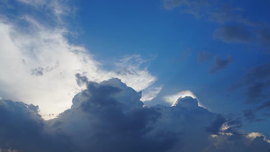 taivas, pilviä, kumpupilvi, ilmatila