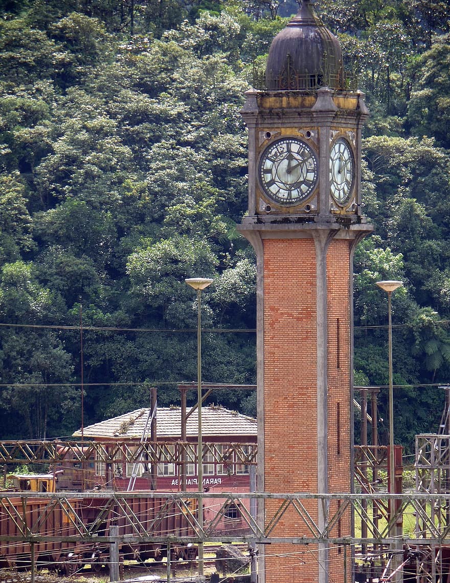 paranapiacaba, San Paulo, Brasil, stacja kolejowa, stary, historia, antyczny, kolej żelazna, wioska