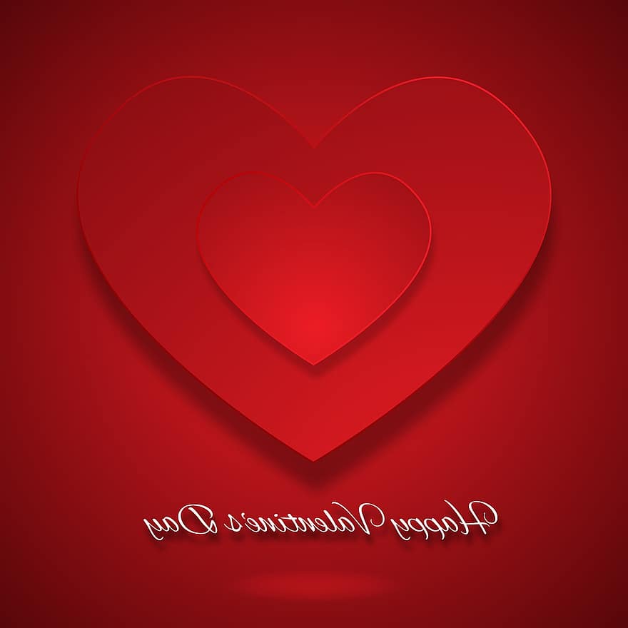 Pozadí, Valentýna, den, milovat, miláček, Červené, srdce, romantika, karta, oslava, design