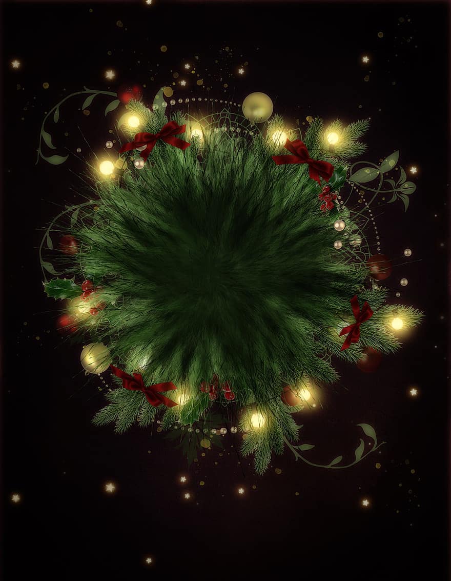 Мій святковий сезон Нідерланди, цифровий фон, Різдво, дизайн, зелений, падуб, святкування, фони, прикраса, ілюстрації, ніч