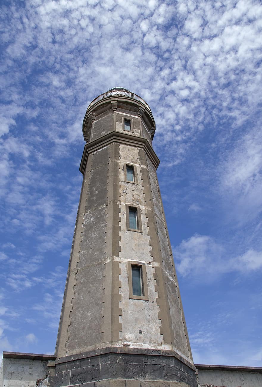 маяк, башня, строительство, Азорские острова, навигация