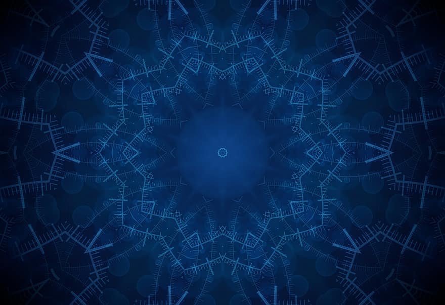 Rosette, Mandala, Kaleidoskop, blaue Tapete, Blauer Hintergrund, Ornament, Tapete, Dekor, dekorativ, symmetrisch, Textur