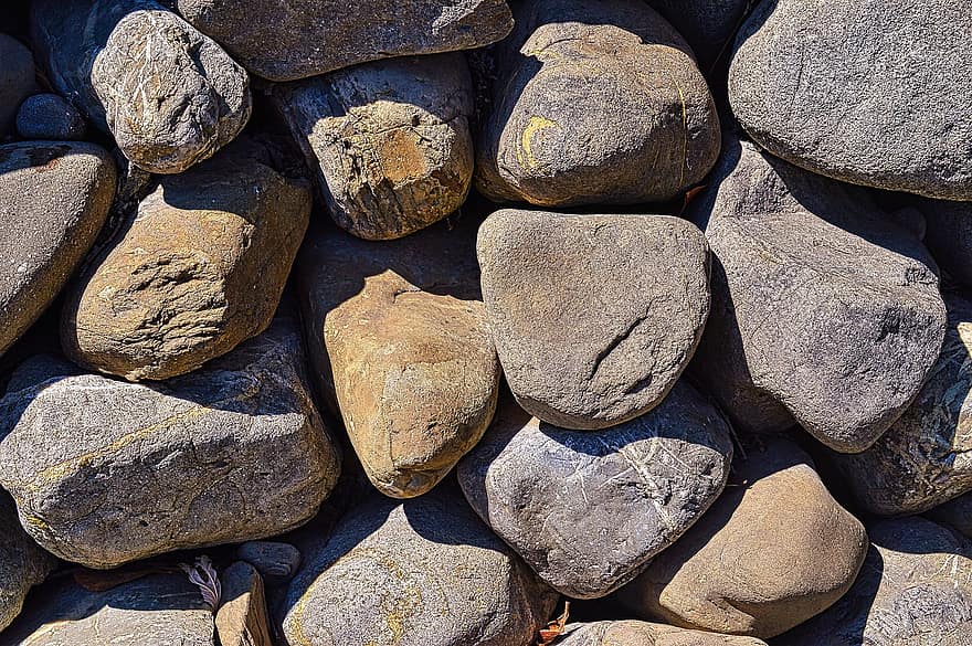 đá cuội, đá, vật chất, kết cấu