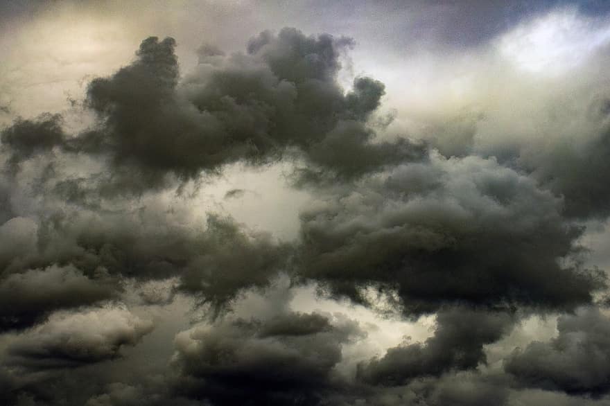 nuvens, céu, atmosfera, nuvens cinzentas, cloudscape, nublado, clima, nuvem, dia, estratosfera, origens