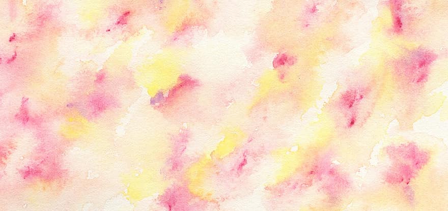 fondo, textura, acuarela, rosado, nublado, amarillo, verano, pictóricamente, vistoso, diseño, álbum de recortes