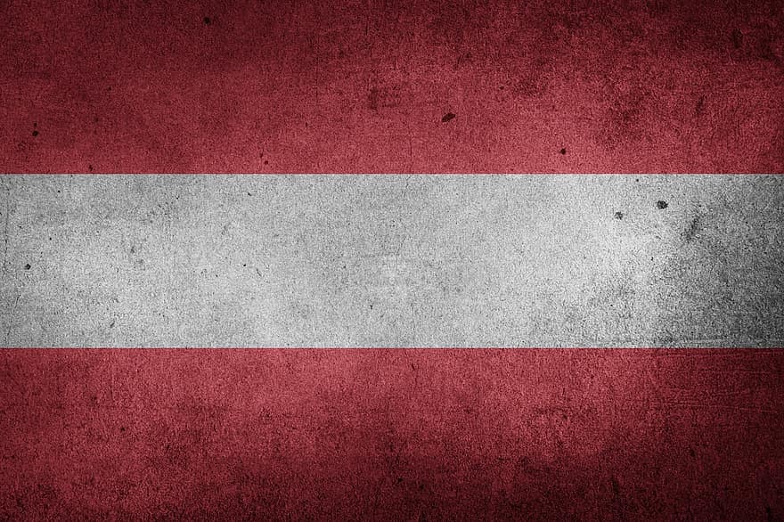 오스트리아, 유럽, 국기, 깃발