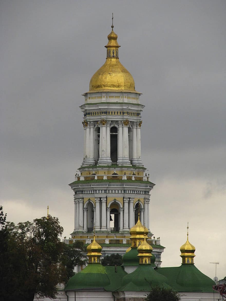 Kyiv Pechersk Lavra, Church, Tower, Architecture, Building, Monastery, Landmark, Historic, Historical, Tourism, Urban