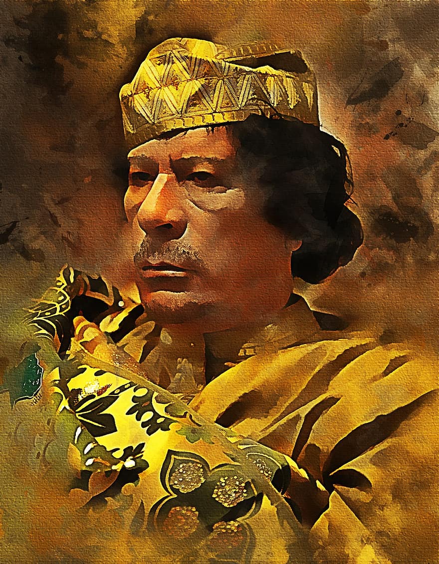 मुअम्मर गद्दाफी, नीतियों, लीबिया, इतिहास, शोकपूर्ण घटना, युद्ध, राज्य, सैन्य नेता, पत्रकार, लीबिया के प्रमुख, प्रधान मंत्री