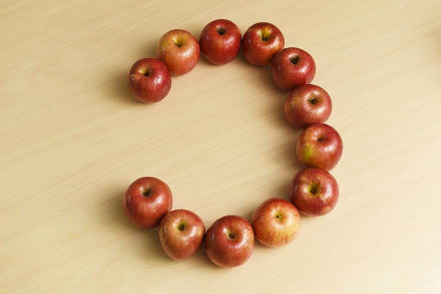 jablka, ovoce, jídlo, písmeno c, vyrobit, zdravý, výživa, vitamíny, organický, jablko, Zdravé stravování