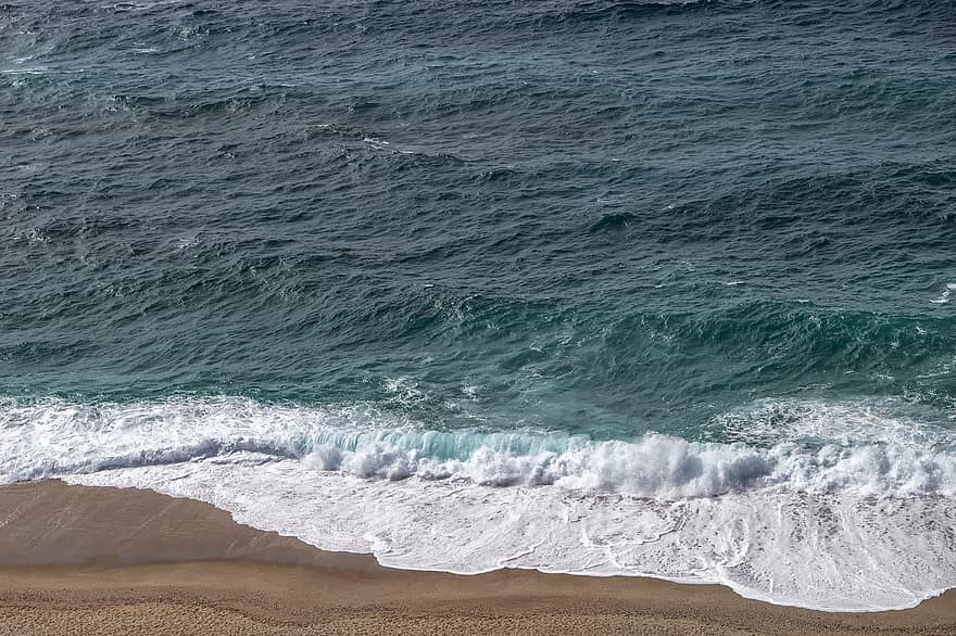 Sand, Waves, Sea Foam, Sea, Beach, Seascape, Ocean, Coast, Shore, Seashore, Seawaves