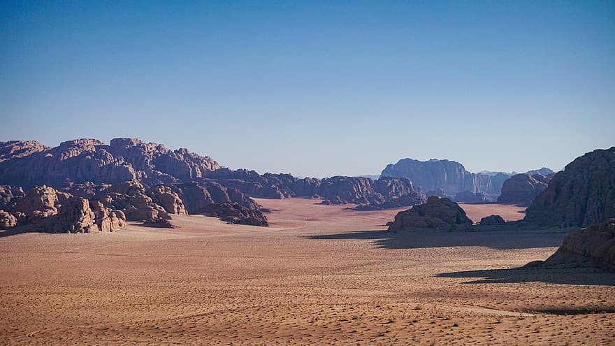 desert, sorra, muntanyes, canyon, jordan, petra, viatjar, turisme, beduino, camell, sec